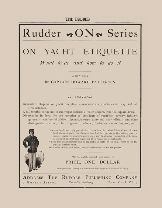 On Yacht Etiquette (Vintage Ad)