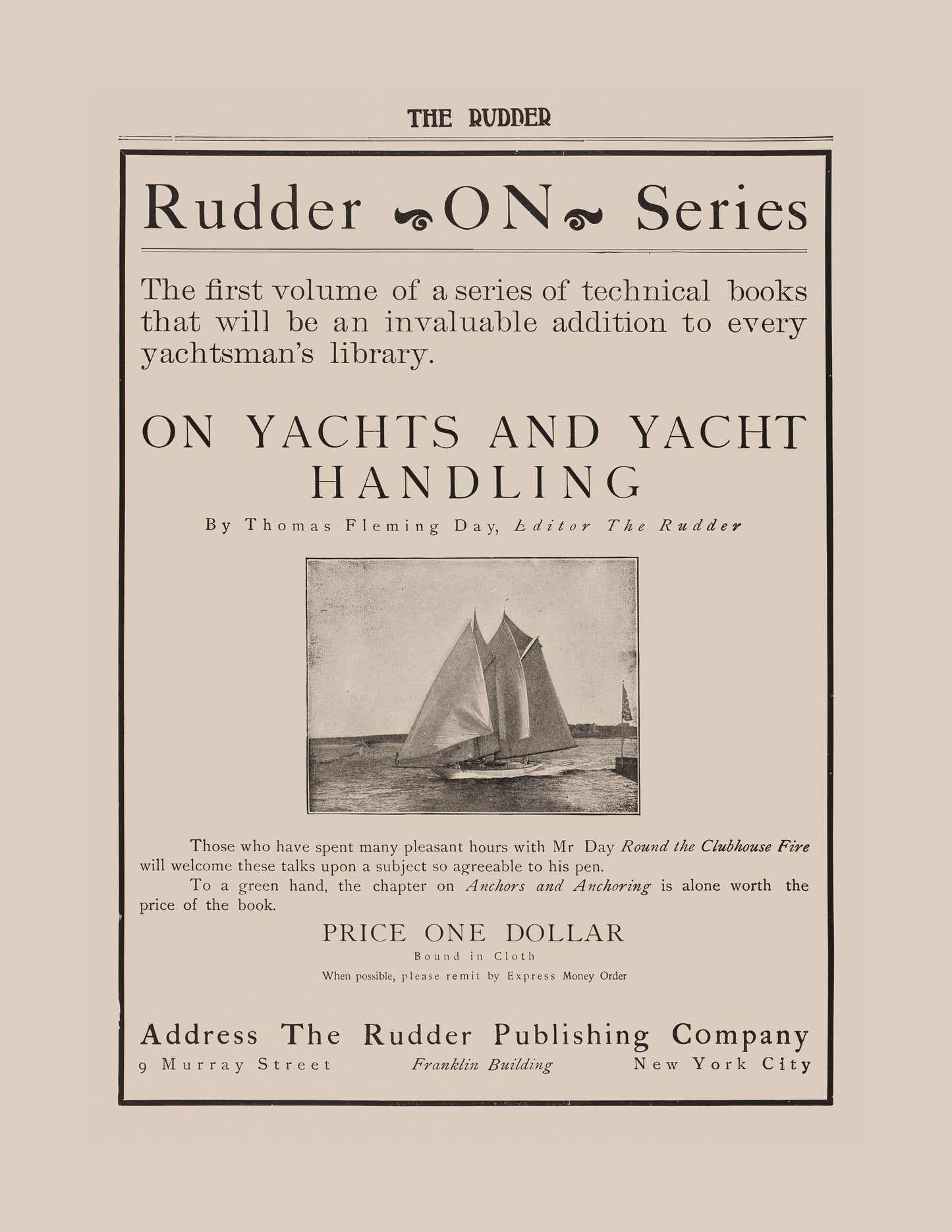On Yachts & Yacht Handling (Vintage Ad)
